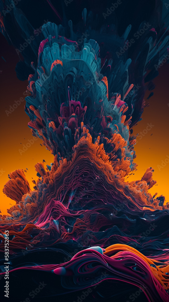 A Surreal Alien Melted Landscape of Fluid Abstracts A Surreal Alien Melted Landscape of Fluid Abstracts