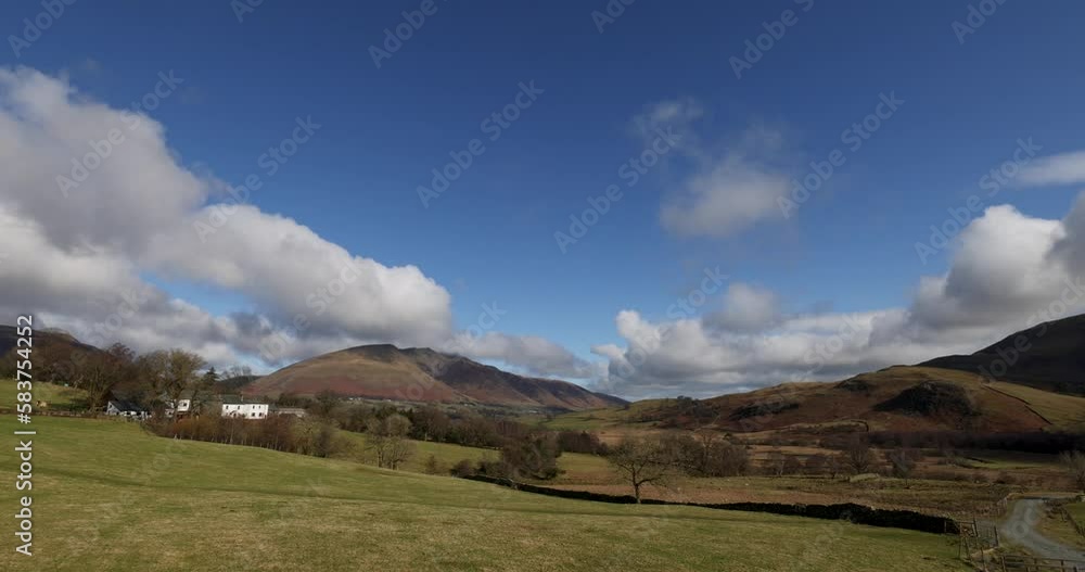 Panoramic views across the Lake District, Cumbria northern England Panoramic views across the Lake District, Cumbria northern England