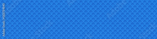 Blue seamless waffle towel fabric texture vector. Abstract 3d cotton weave background cloth material structure. Clean wafer surface textile wallpaper repeat illustration. Simple motif backdrop.