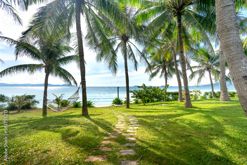 Take a look inside the grounds of 4-star Pax Ana Resort in Doc Let Beach, Nha Trang city Trang, Khanh Hoa province, Vietnam