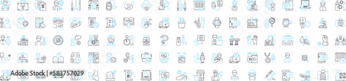 Public health vector line icons set. Public, Health, Safety, Hygiene, Wellness, Disease, Prevention illustration outline concept symbols and signs