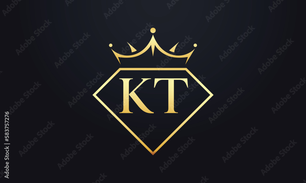Diamond crown vector. Luxury queen logo for jewelry vector with letters Diamond crown vector. Luxury queen logo for jewelry vector with letters