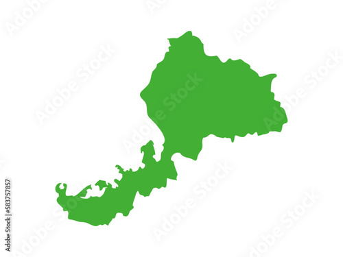 日本の福井県の形