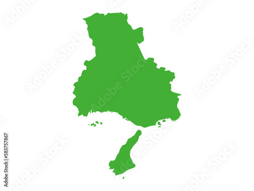 日本の兵庫県の形