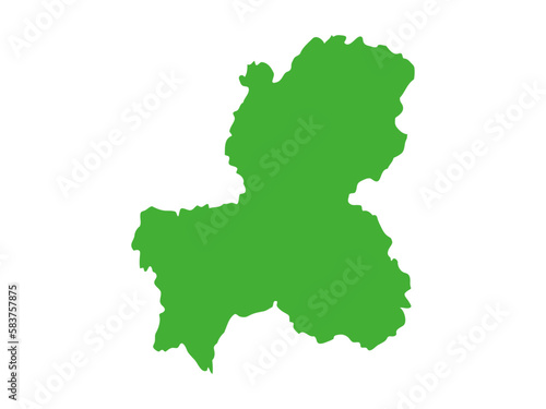 日本の岐阜県の形