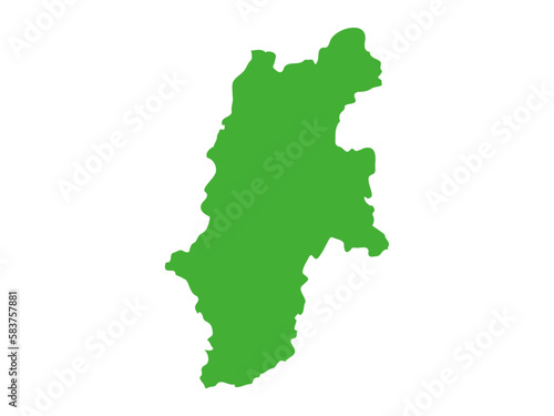 日本の長野県の形