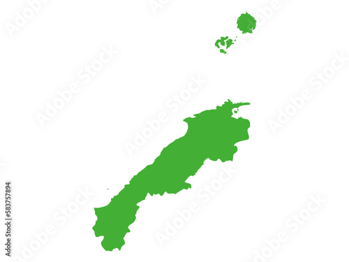日本の島根県の形