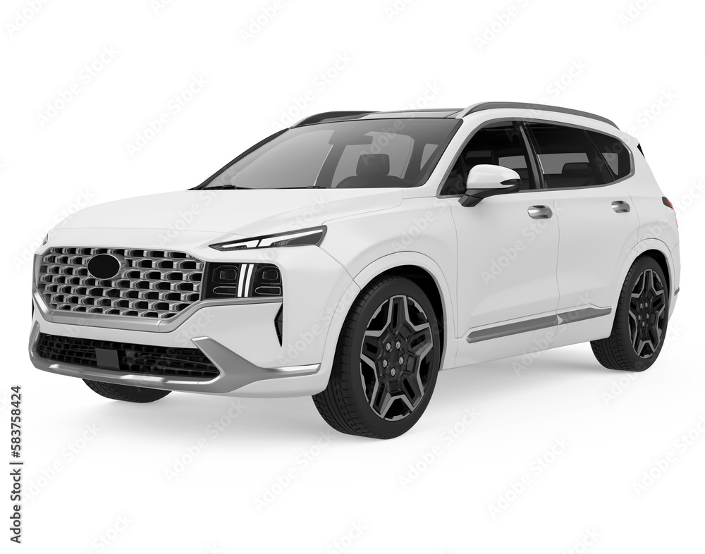 Naklejka premium SUV Car Isolated