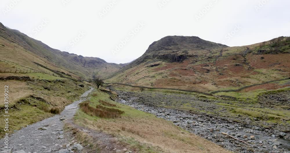 Panoramic winter views of the Lake District near the summit of Scafell Pike Panoramic winter views of the Lake District near the summit of Scafell Pike
