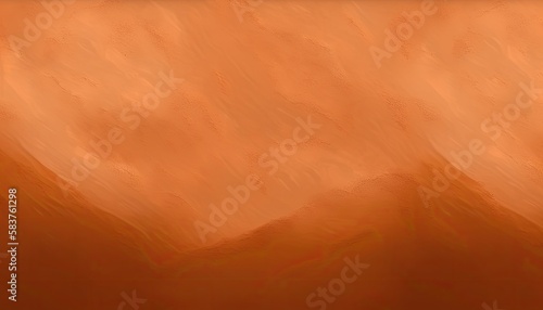 Textured coral background with abstract mountains, generative ai composite.