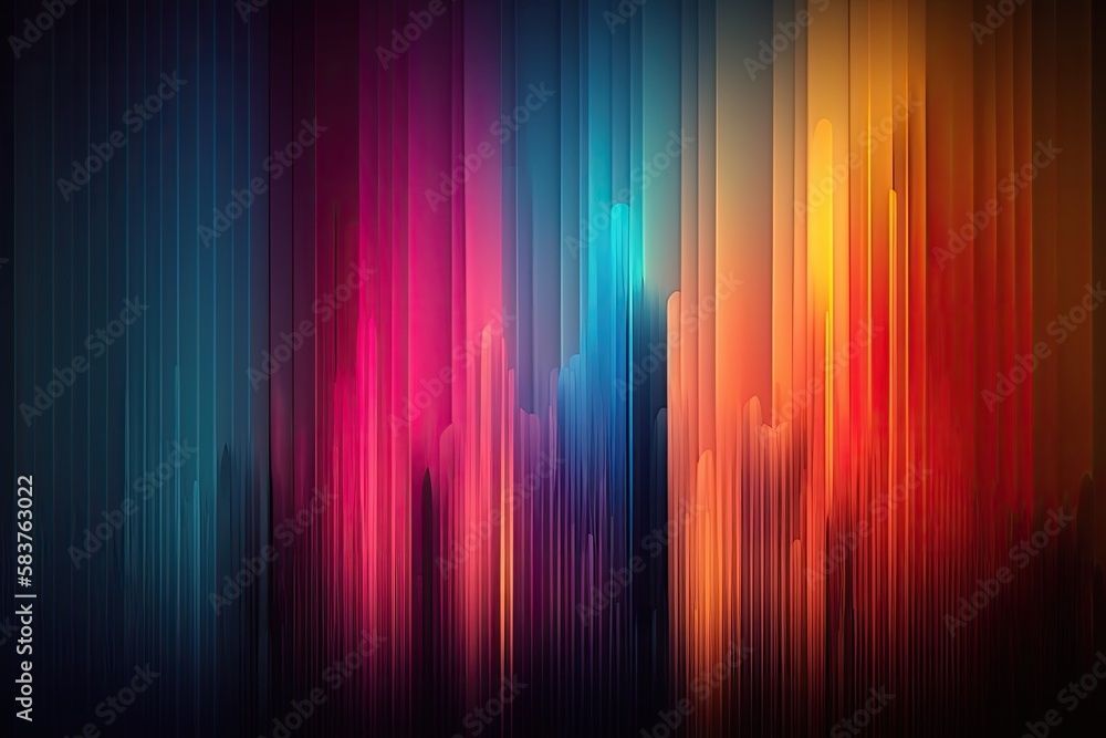 Colorful undulating abstract background, generative ai composite.