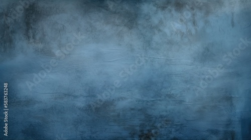 Blue and grey paint background, generative ai composite.