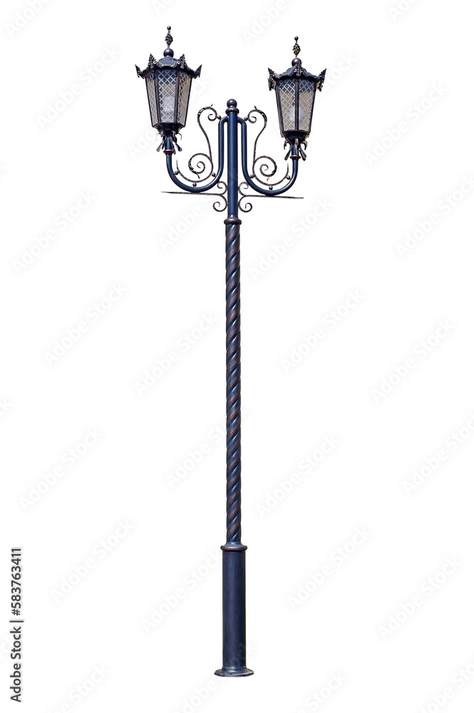 Modern Street light in old-time style. Modern Street light in old-time style.