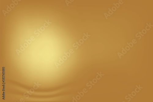 Gold abstract blurred gradient background. Vector illustration.