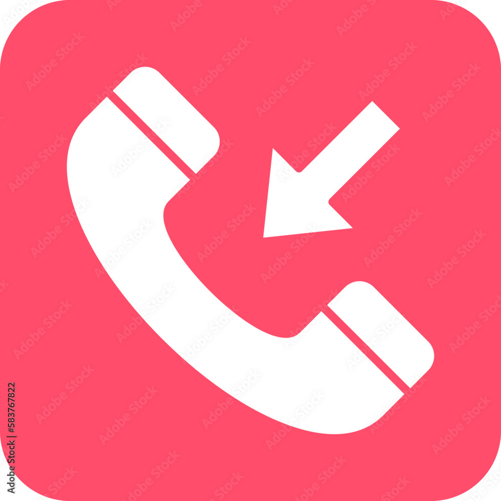 Vector Design Incoming Call Icon Style Vector Design Incoming Call Icon Style