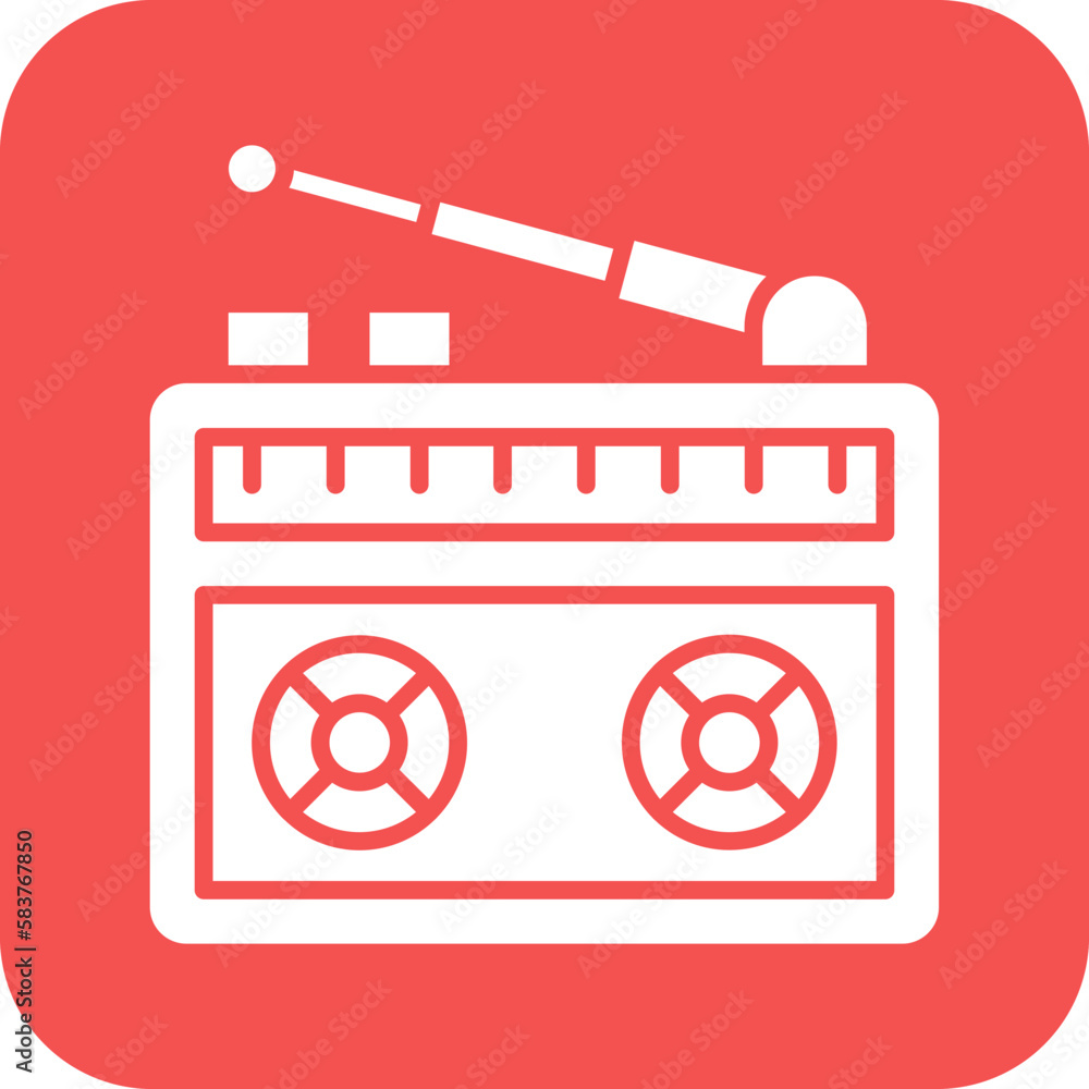 Vector Design Radio Icon Style Vector Design Radio Icon Style