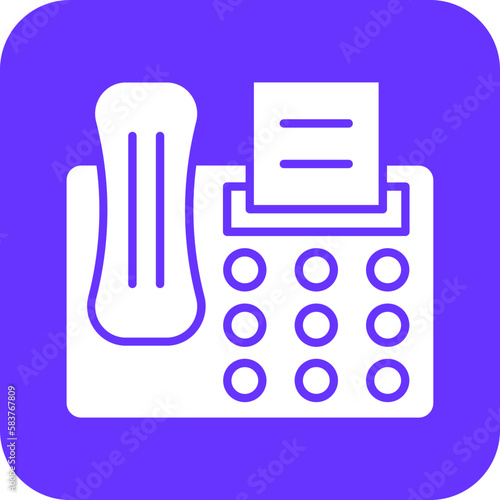Vector Design Fax Icon Style