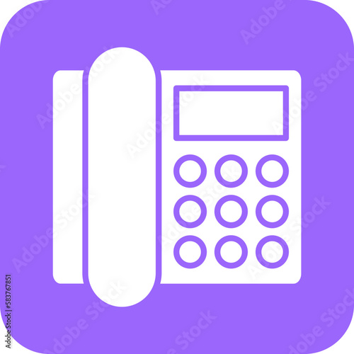 Vector Design Landline Icon Style