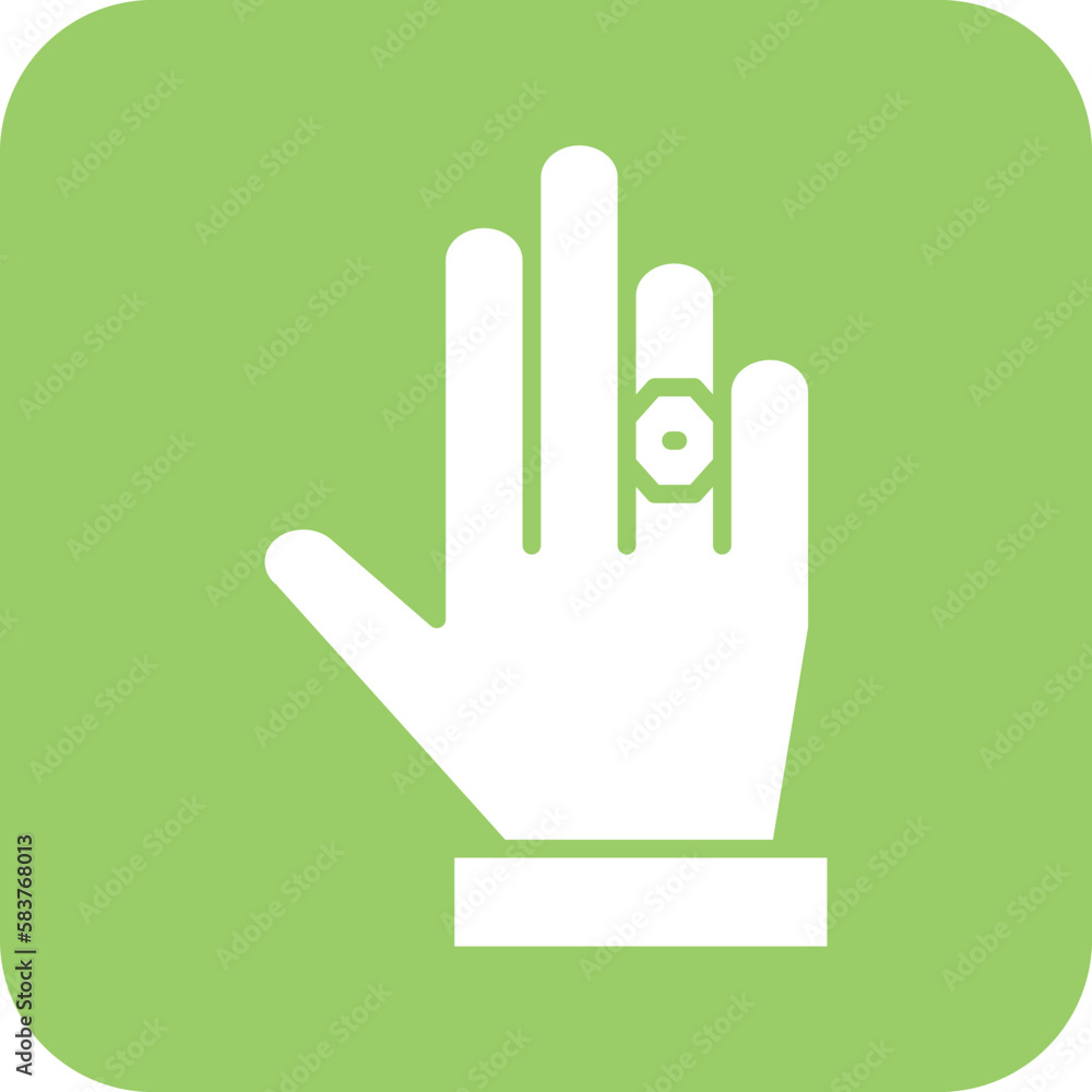 Vector Design Ring in Hand Icon Style Vector Design Ring in Hand Icon Style