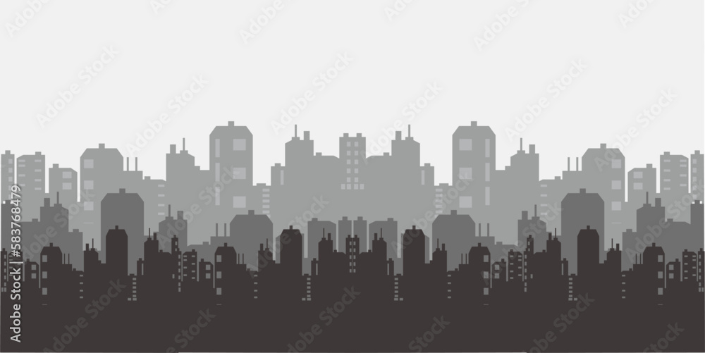 city skyline silhouette vector image
