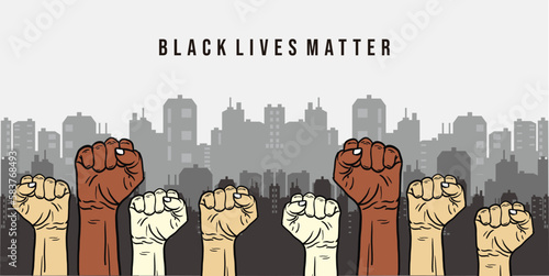 Black lives matter design vector image illustrations