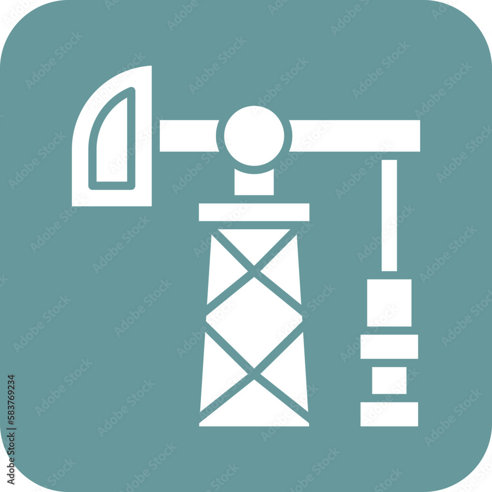 Vector Design Derrick Icon Style Vector Design Derrick Icon Style