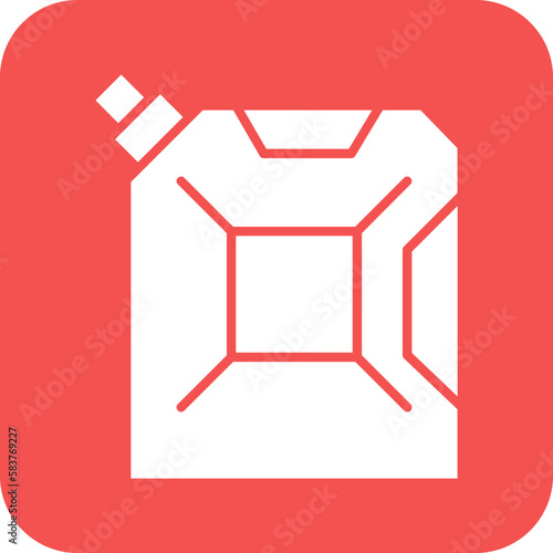 Vector Design Fuel Can Icon Style