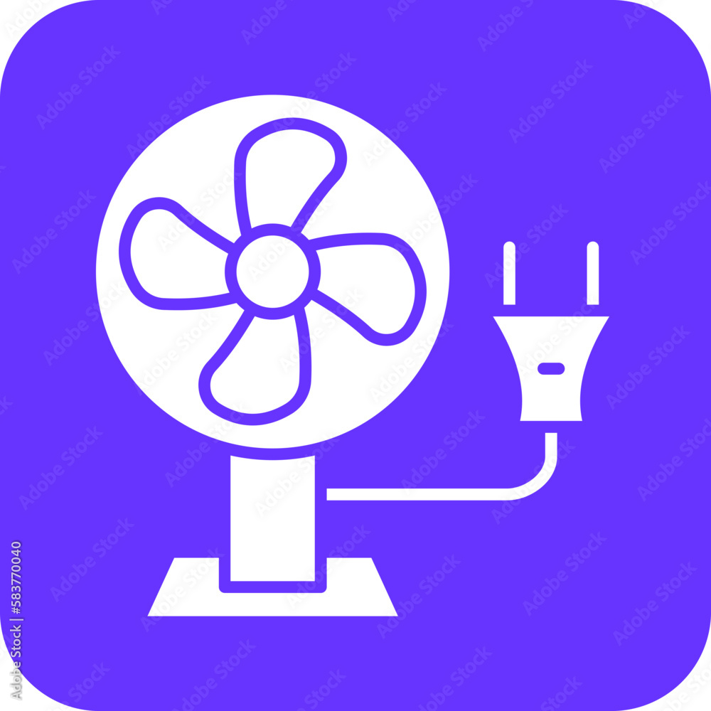Vector Design Electric Fan Icon Style Vector Design Electric Fan Icon Style