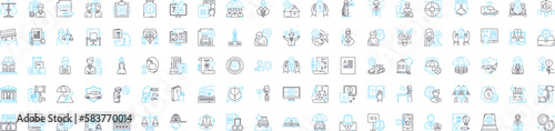 Insurance vector line icons set. Cover, Coverage, Risk, Premium, Protection, Assured, Liability illustration outline concept symbols and signs