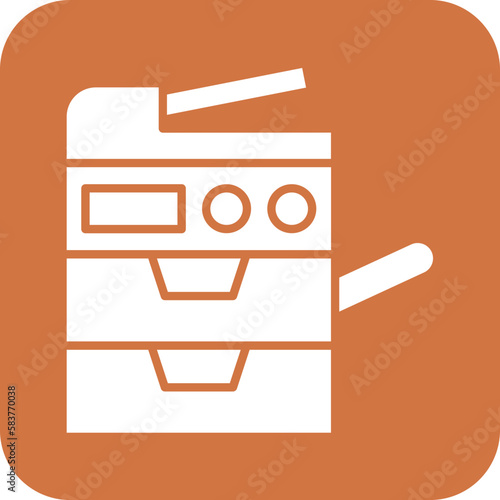 Vector Design Copy Machine Icon Style