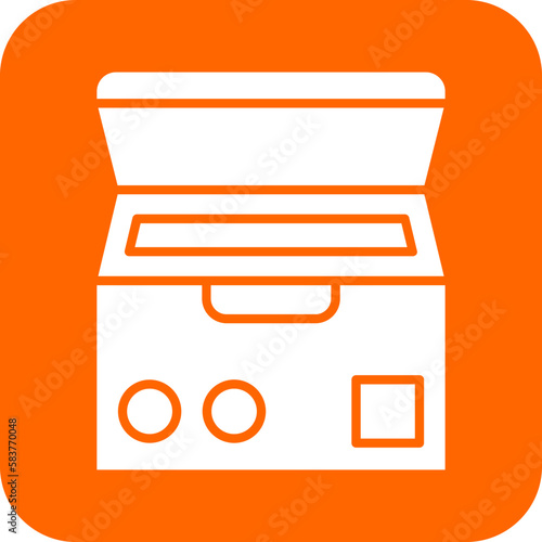 Vector Design Deep Freezer Icon Style