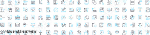 Copywrite law vector line icons set. Copyright, Law, Writing, Registration, Violation, Infringement, Intelectual illustration outline concept symbols and signs