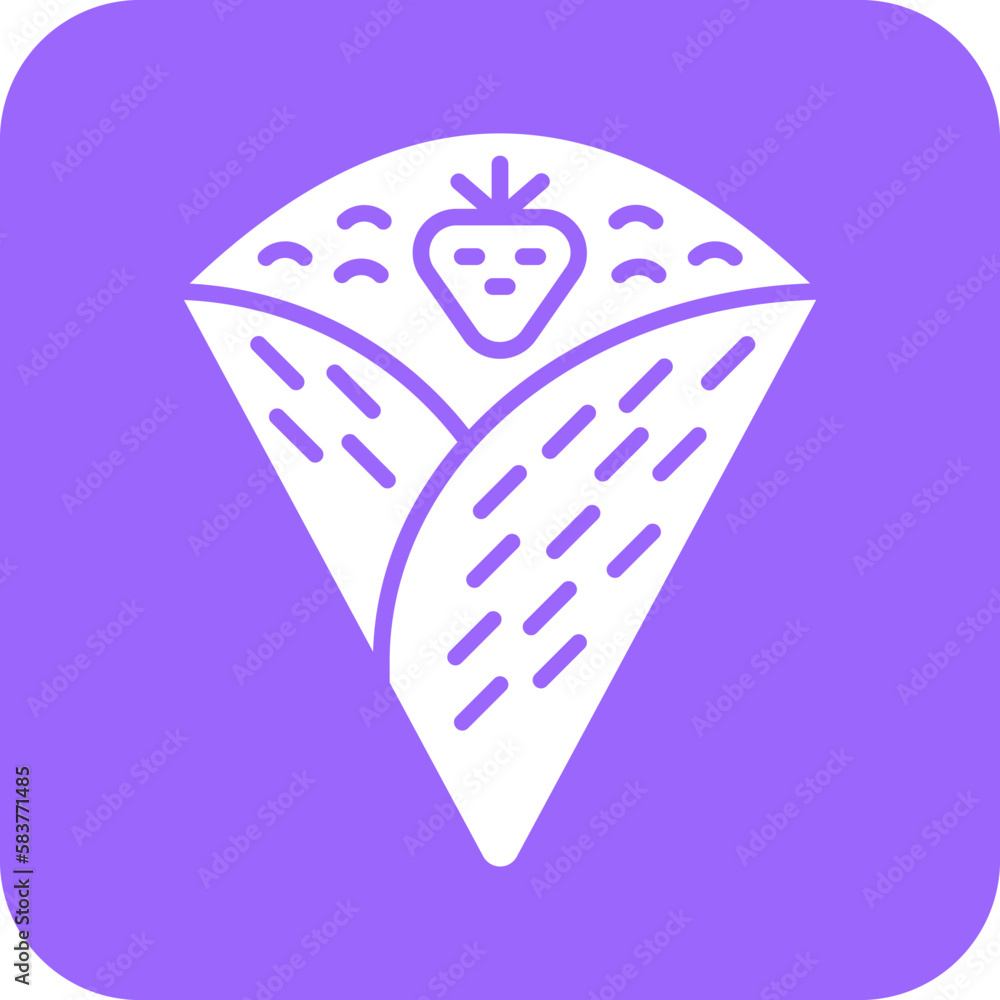 Vector Design Crepe Icon Style Vector Design Crepe Icon Style