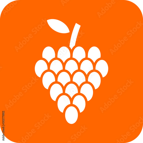 Vector Design Grapes Icon Style