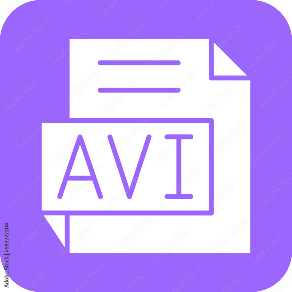 Vector Design AVI Icon Style Vector Design AVI Icon Style
