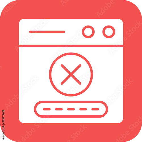 Vector Design Denial Icon Style