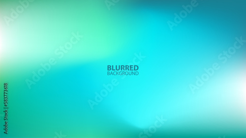 Azure. Blurred background with color gradients. Blue and green colors. Graphic template for your creative design. Vector illustration.