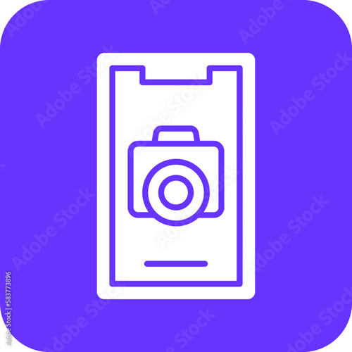Vector Design Mobile Camera Icon Style
