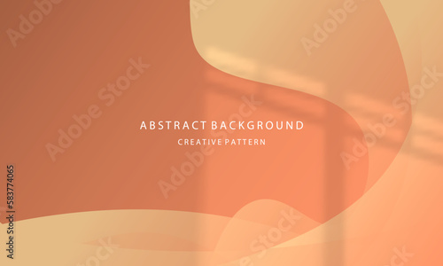 abstract background geometric gradient transparent liquid waves elegant simple minimalist orange pastel color eps 10