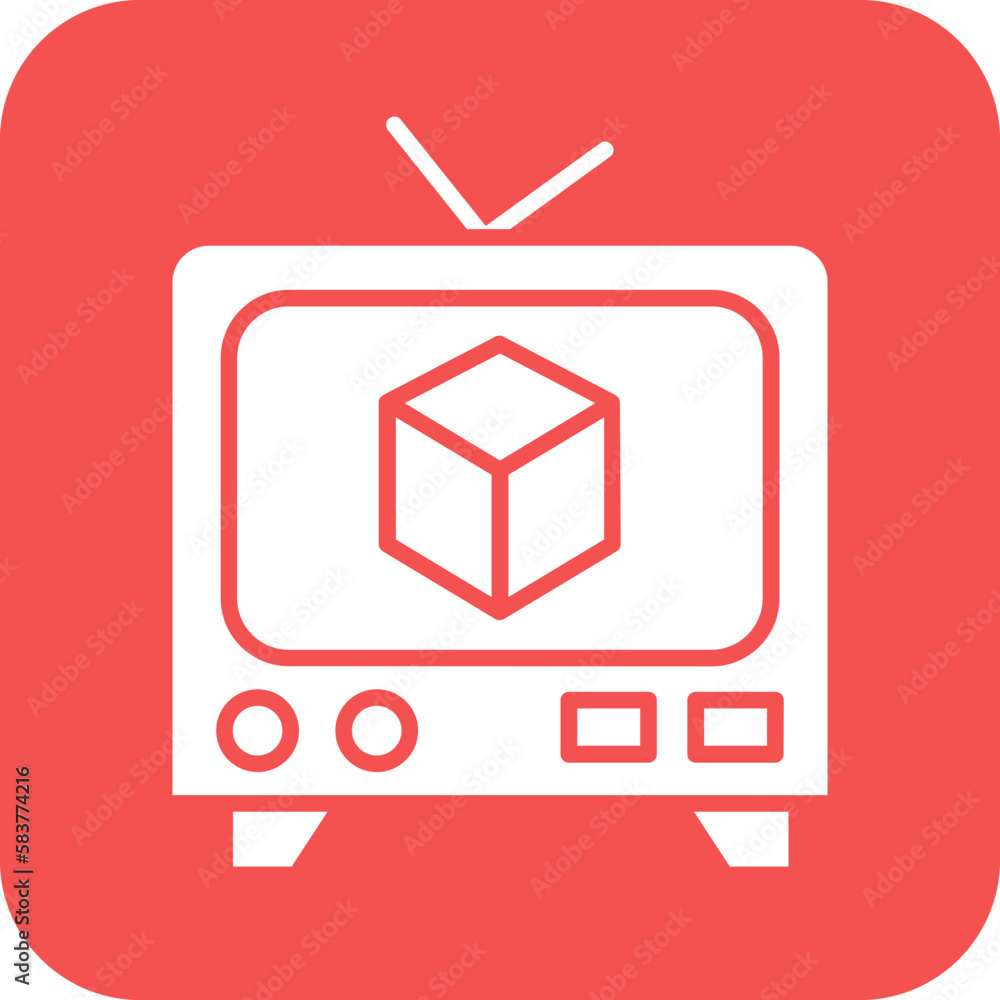 Vector Design Television Icon Style Vector Design Television Icon Style