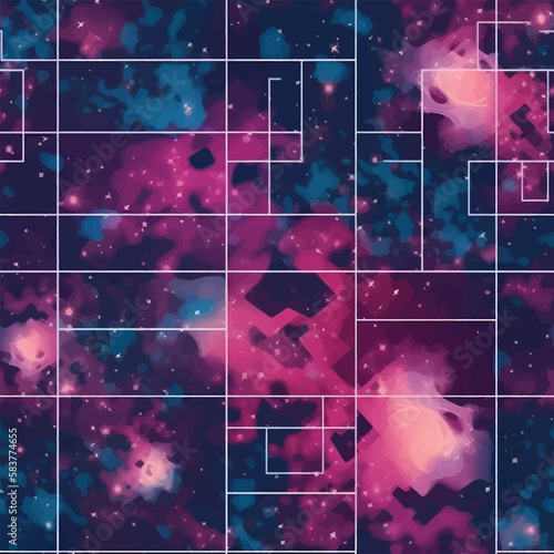 Bottomless Pit - Infinite Space Seamless Pattern
