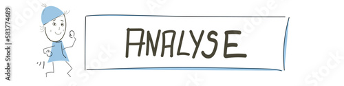 Analyse Band Banner Text Wirtschaft Business