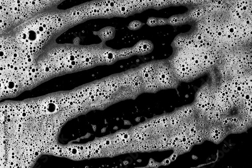 Abstract background white soapy foam texture. Shampoo foam with bubbles