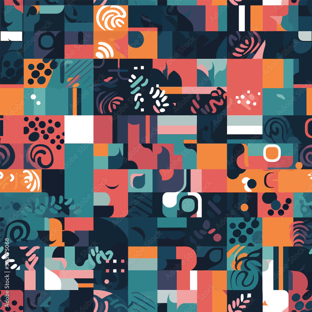 Abstract palette - Abstract Mindset Seamless Pattern
