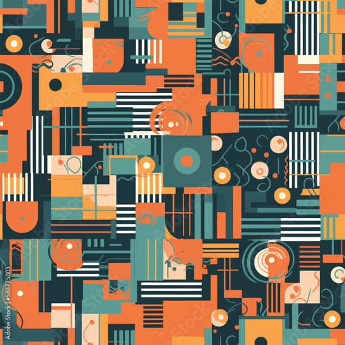 Abstract disposition - Abstract Mindset Seamless Pattern