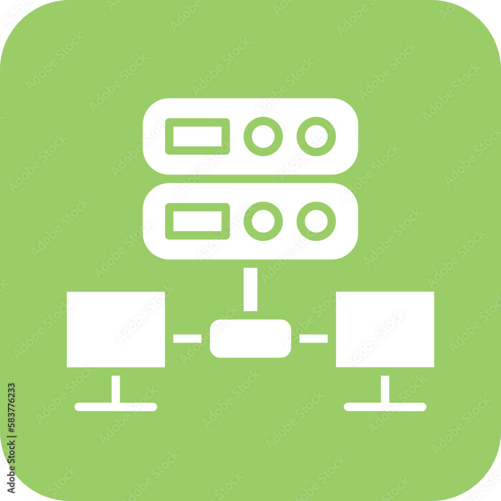 Vector Design Server Icon Style Vector Design Server Icon Style