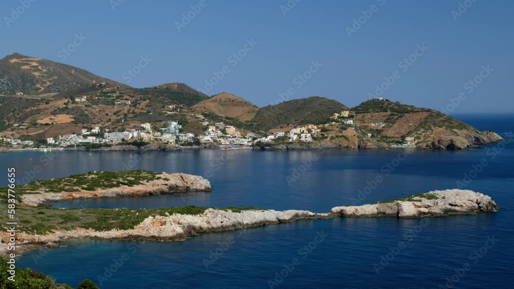 Video of the seaside resort of Bali located in a large gulf. Crete. Greece Video of the seaside resort of Bali located in a large gulf. Crete. Greece