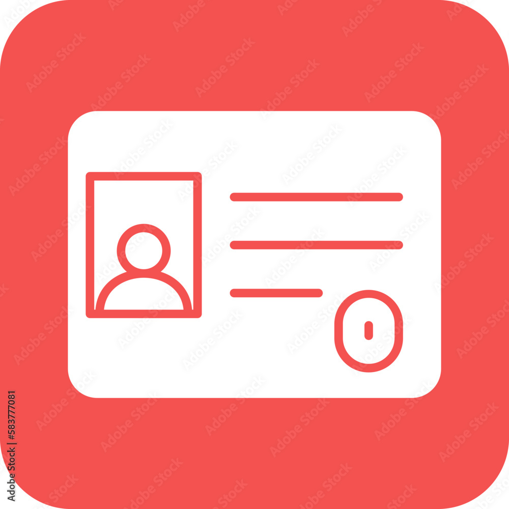 Vector Design Identification Card Icon Style Vector Design Identification Card Icon Style