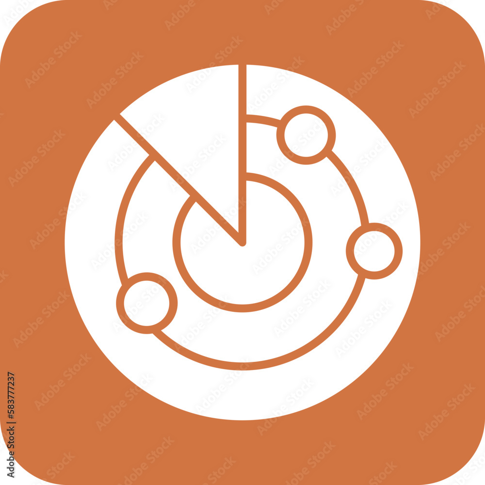 Vector Design Radar Icon Style Vector Design Radar Icon Style