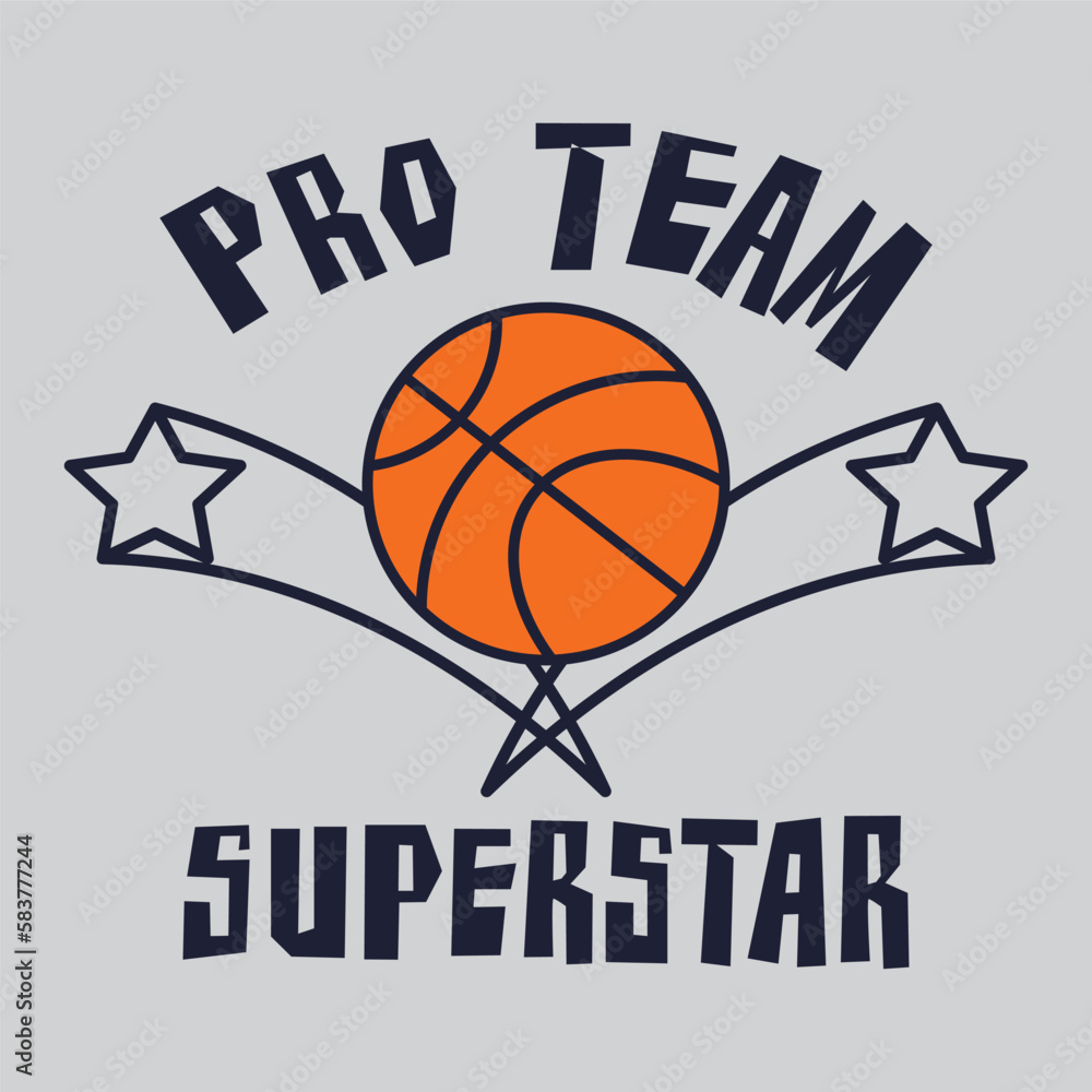 T-shirt design, Football pro team superstar typography graphics, vector illustration .
